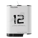 TELESIN Stamina Batteri till GoPro Hero 9 / 10 / 11 / 12 - Vit