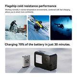 TELESIN Stamina Batteri till GoPro Hero 9 / 10 / 11 / 12 - Vit
