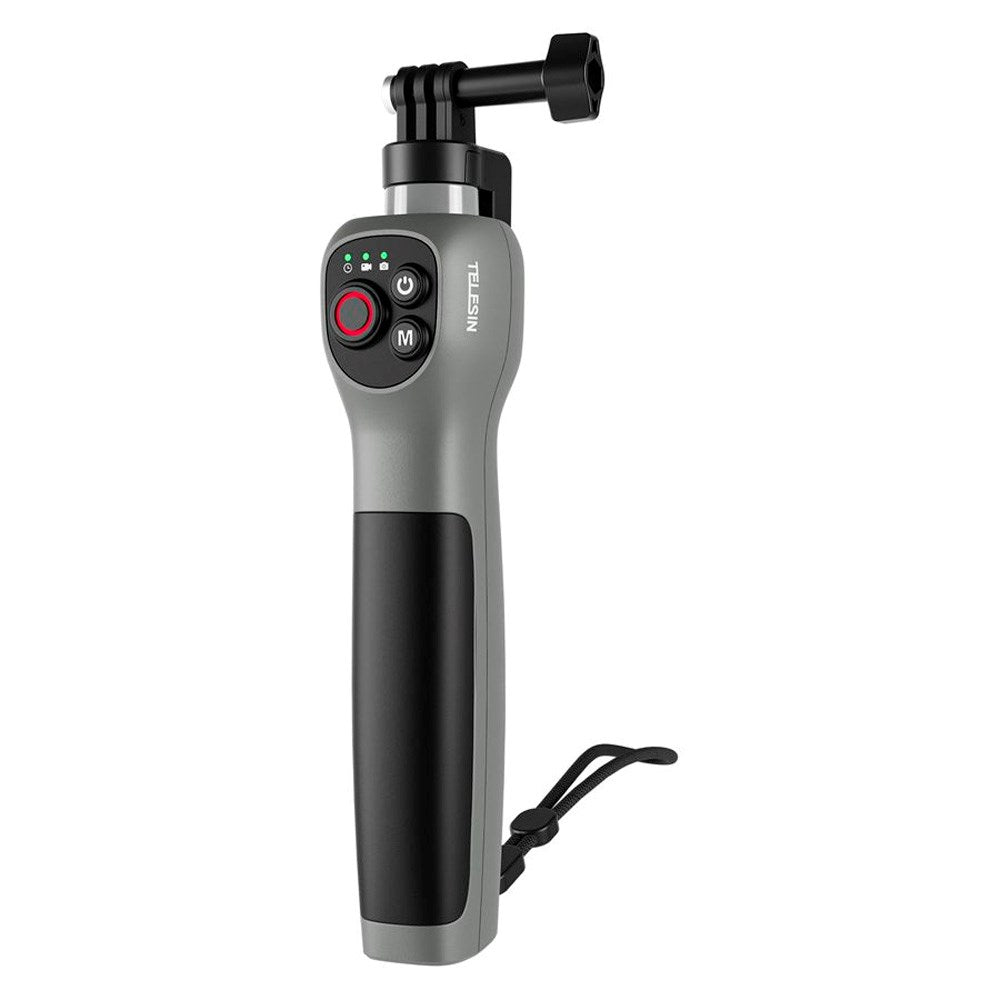 TELESIN Undervattens Selfie Stick m. Inbyggd Fjärrkontroll för GoPro Hero 8 / 9 / 10 / 11 / 12 / 13 - Grå / Svart