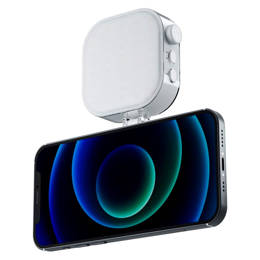 TELESIN Magnetiskt Multi Ljus för Mobil - MagSafe Kompatibelt - Vit