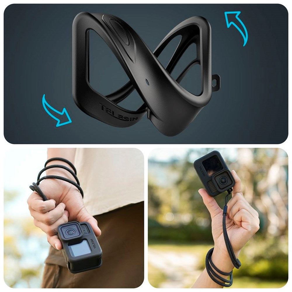 TELESIN Silikon Skal för GoPro Hero 9 / 10 / 11 / 12 / 13 - Svart