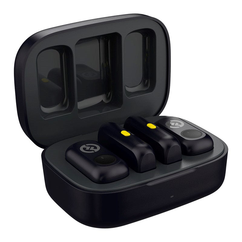 Hollyland Lark A1 Trådlös Mikrofonuppsättning med 1 x USB-C RX & 1 x Lightning RX - Svart