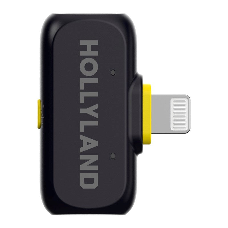 Hollyland Lark A1 Trådlös Mikrofonuppsättning med 1 x USB-C RX & 1 x Lightning RX - Svart