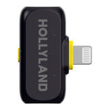 Hollyland Lark A1 Trådlös Mikrofonuppsättning med 1 x USB-C RX & 1 x Lightning RX - Svart