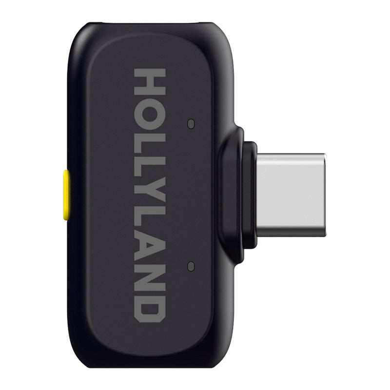 Hollyland Lark A1 Trådlös Mikrofonuppsättning med 1 x USB-C RX & 1 x Lightning RX - Svart