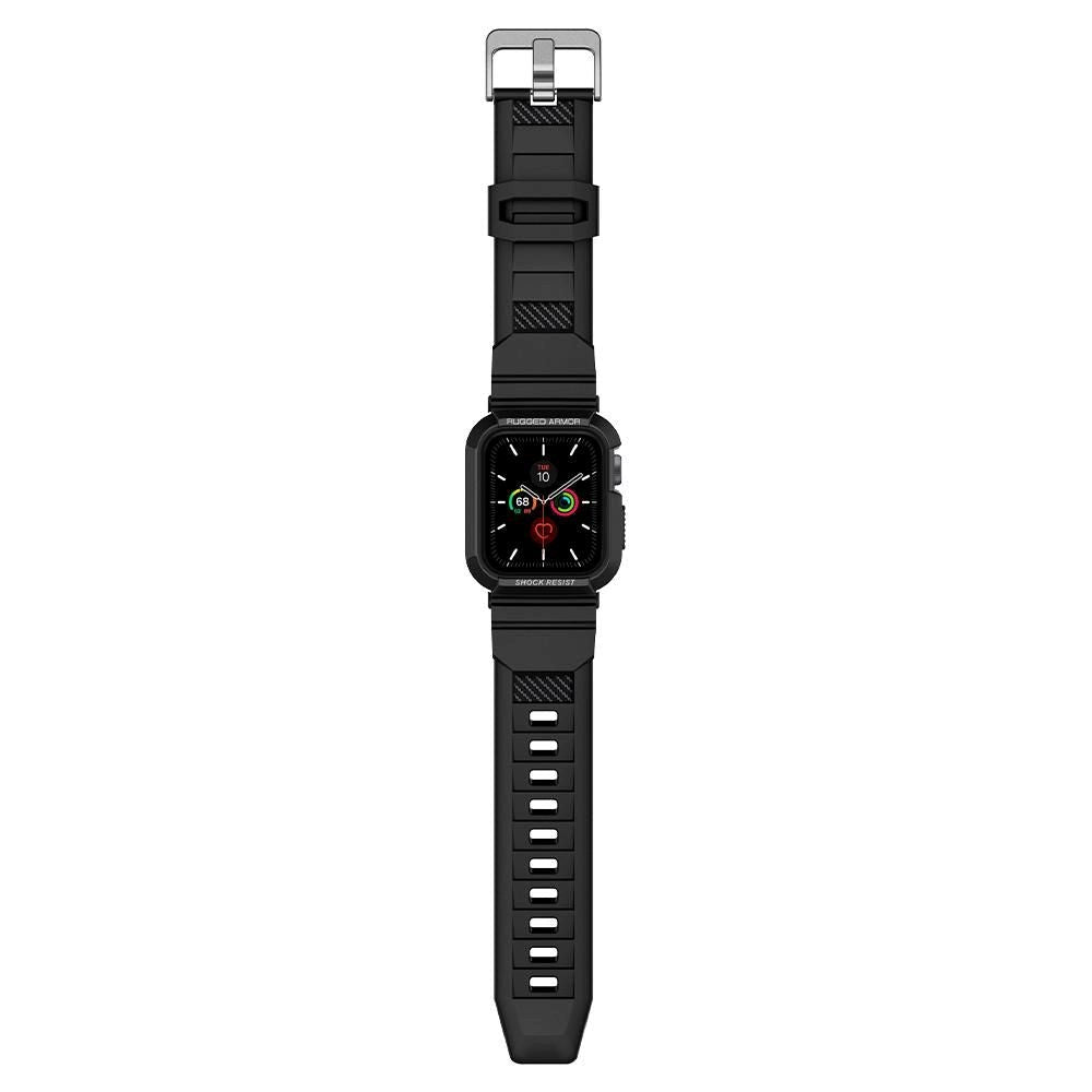 Apple Watch (40/SE/41mm) Spigen Rugged Armor Pro Skal - Svart