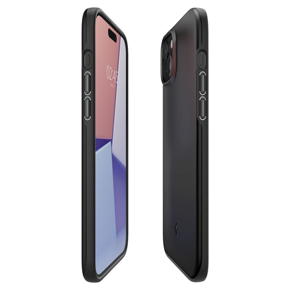 iPhone 15 Spigen Thin Fit Skal - Svart