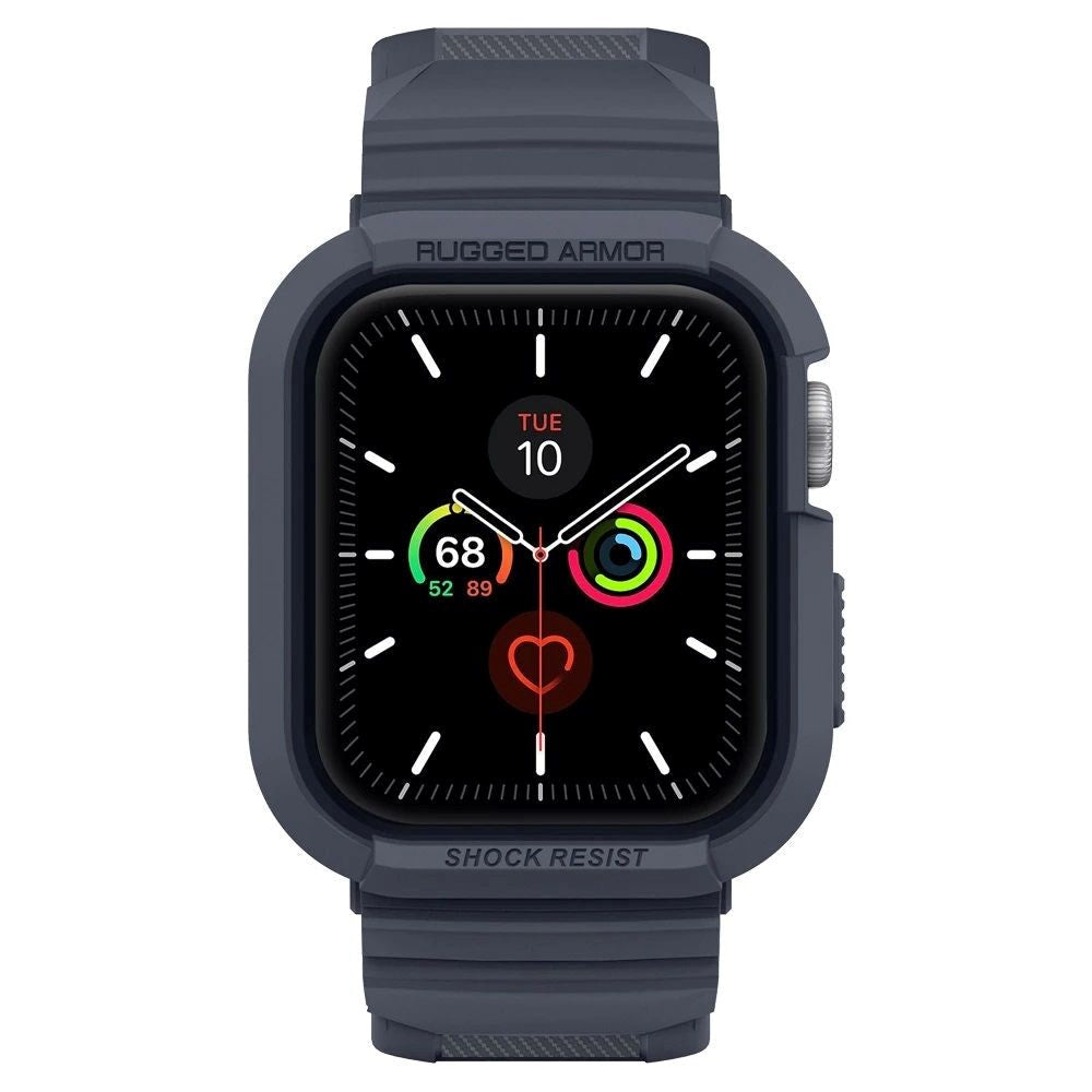 Apple Watch (44/SE/45mm) Spigen Rugged Armor Pro Skal - Charcoal Grey