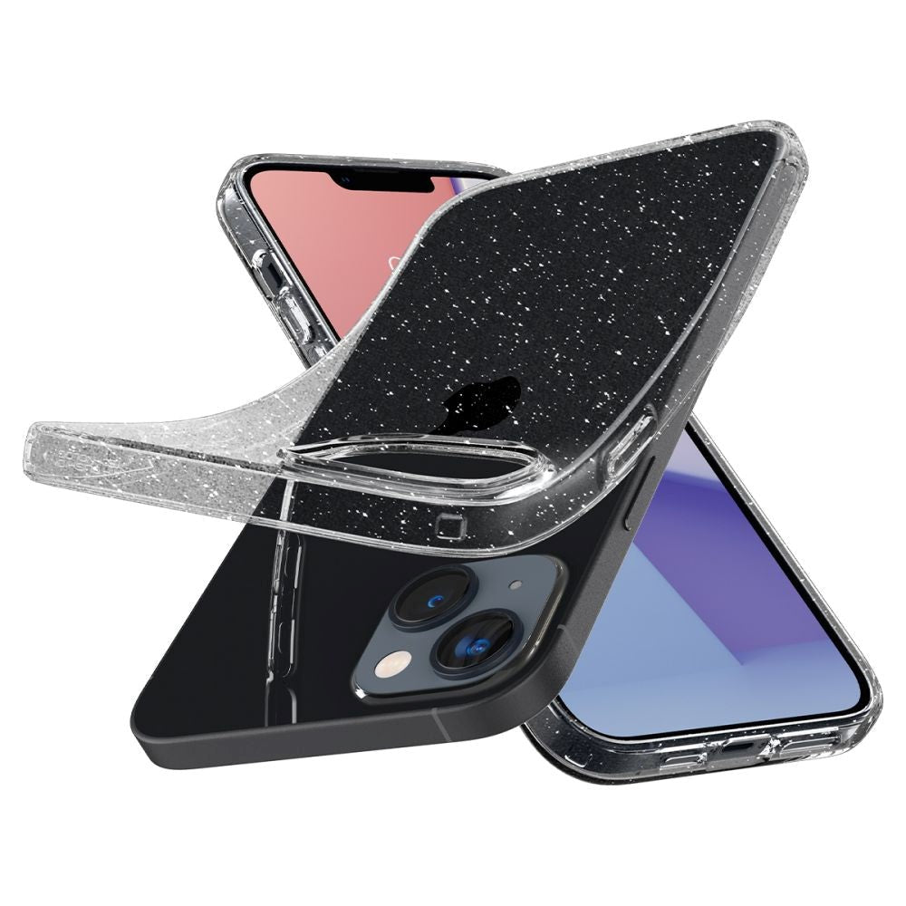 Spigen iPhone 14 Liquid Crystal Glitter Skal - Transparent