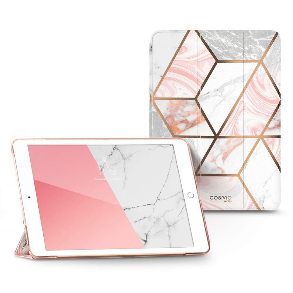 iPad 10.2" (2021 / 2020 / 2019) i-Blason Cosmo Lite Tri-Fold Fodral Läder - Marmor