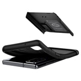 Samsung Galaxy Note 20 Case Spigen Slim Armor m. Stativfunktion - Svart