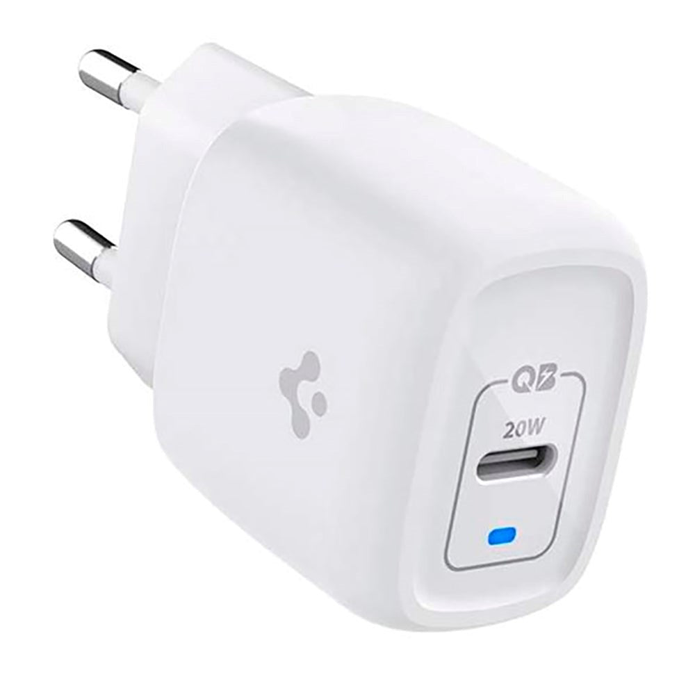 Spigen PowerArc ArcStation Pro 20W GaN Väggladdare med USB-C - Vit