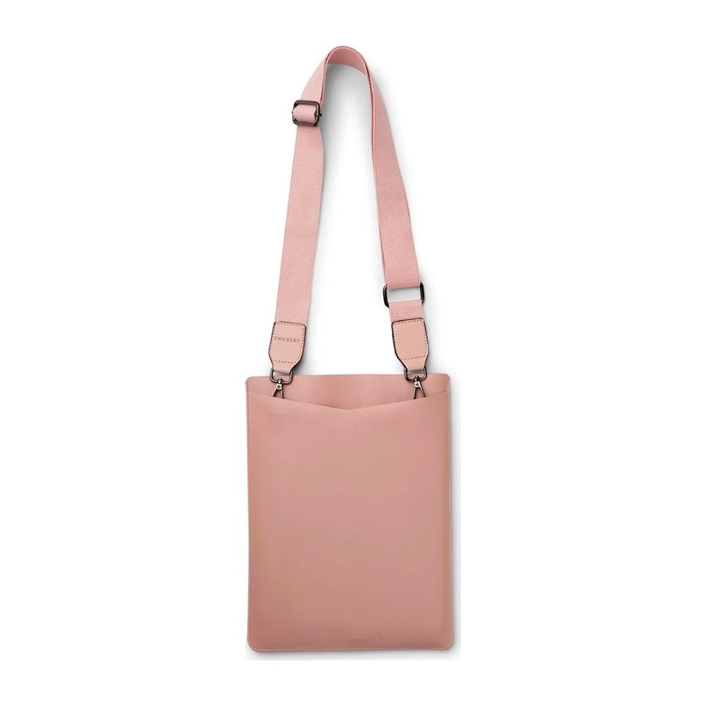 Philbert UltraSlim Vegansk Läder Sleeve med Rem för MacBook / Laptop 15" (35,5 x 25 x 2 cm) - Rosa