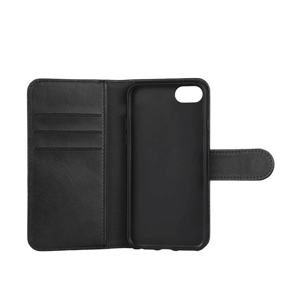 iPhone SE / 8 / 7 / 6 Classic Wallet Fodral med Stativfunktion - Svart