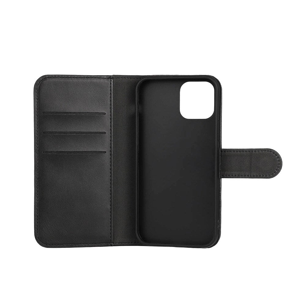 iPhone 12 / 12 Pro Classic Wallet Fodral med Stativfunktion - Svart
