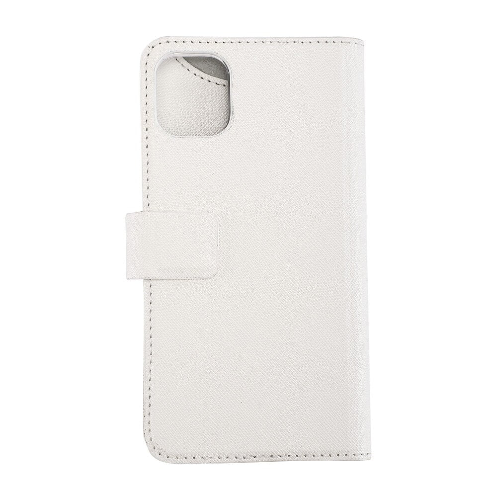 iPhone 12 / 12 Pro Onsala Collection Wallet Plånboksfodral - Saffiano White
