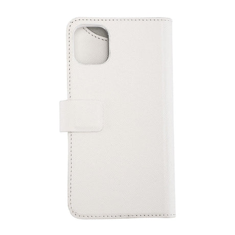iPhone 12 / 12 Pro Onsala Collection Wallet Plånboksfodral - Saffiano White
