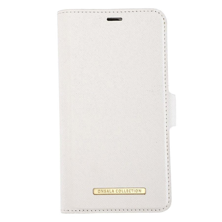 iPhone 12 / 12 Pro Onsala Collection Wallet Plånboksfodral - Saffiano White