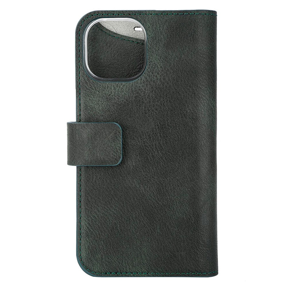 iPhone 15 GEAR ONSALA Fashion Collection Plånboksfodral med Magnet - MagSafe-Kompatibel - Dark Green