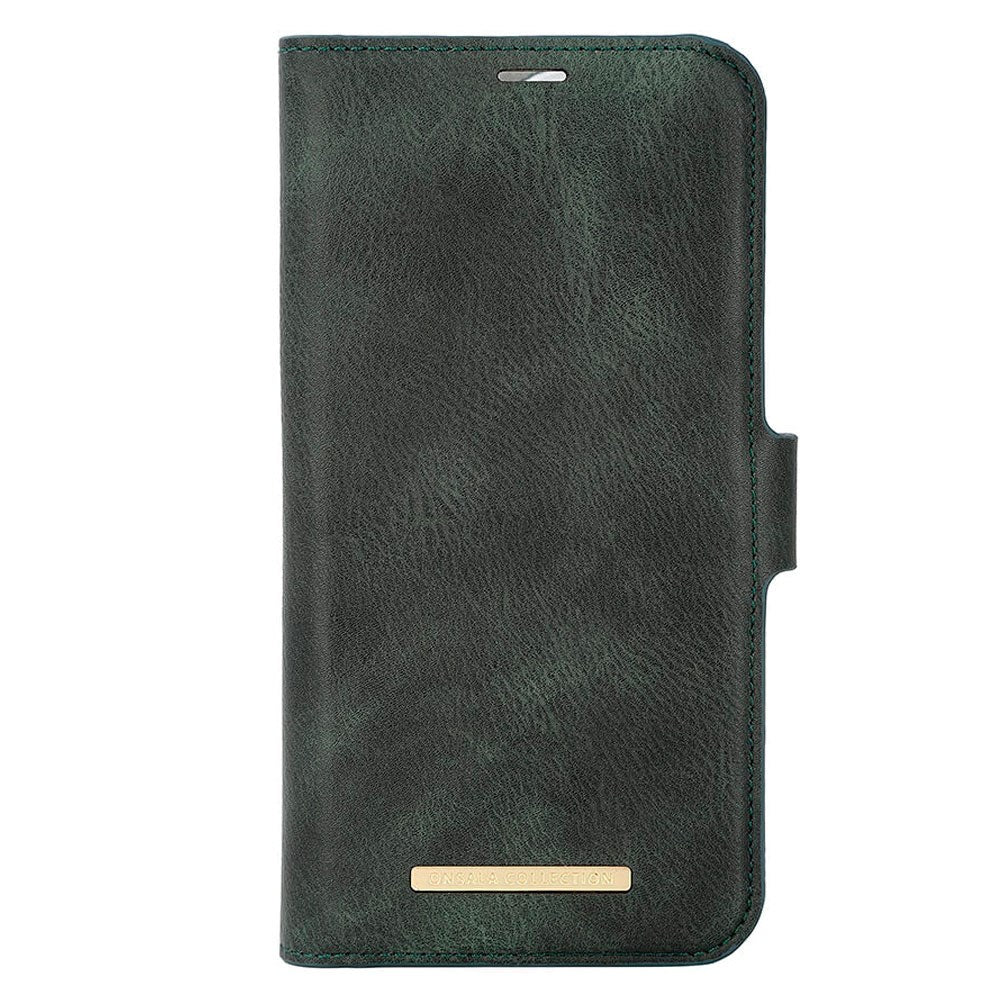 iPhone 15 Pro GEAR ONSALA Fashion Collection Plånboksfodral med Magnet - MagSafe-Kompatibel - Dark Green