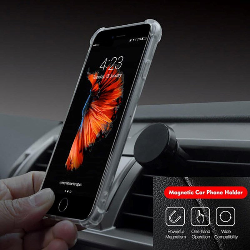 GEAR Magnetisk Bilhållare - Luftventil - Svart