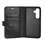 Samsung Galaxy S26 Buffalo 2-i-1 Äkta Läder Fodral - MagSafe Kompatibel - Svart