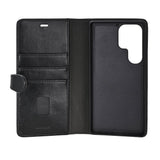 Samsung Galaxy S26 Ultra Buffalo 2-i-1 Äkta Läder Fodral - MagSafe Kompatibel - Svart