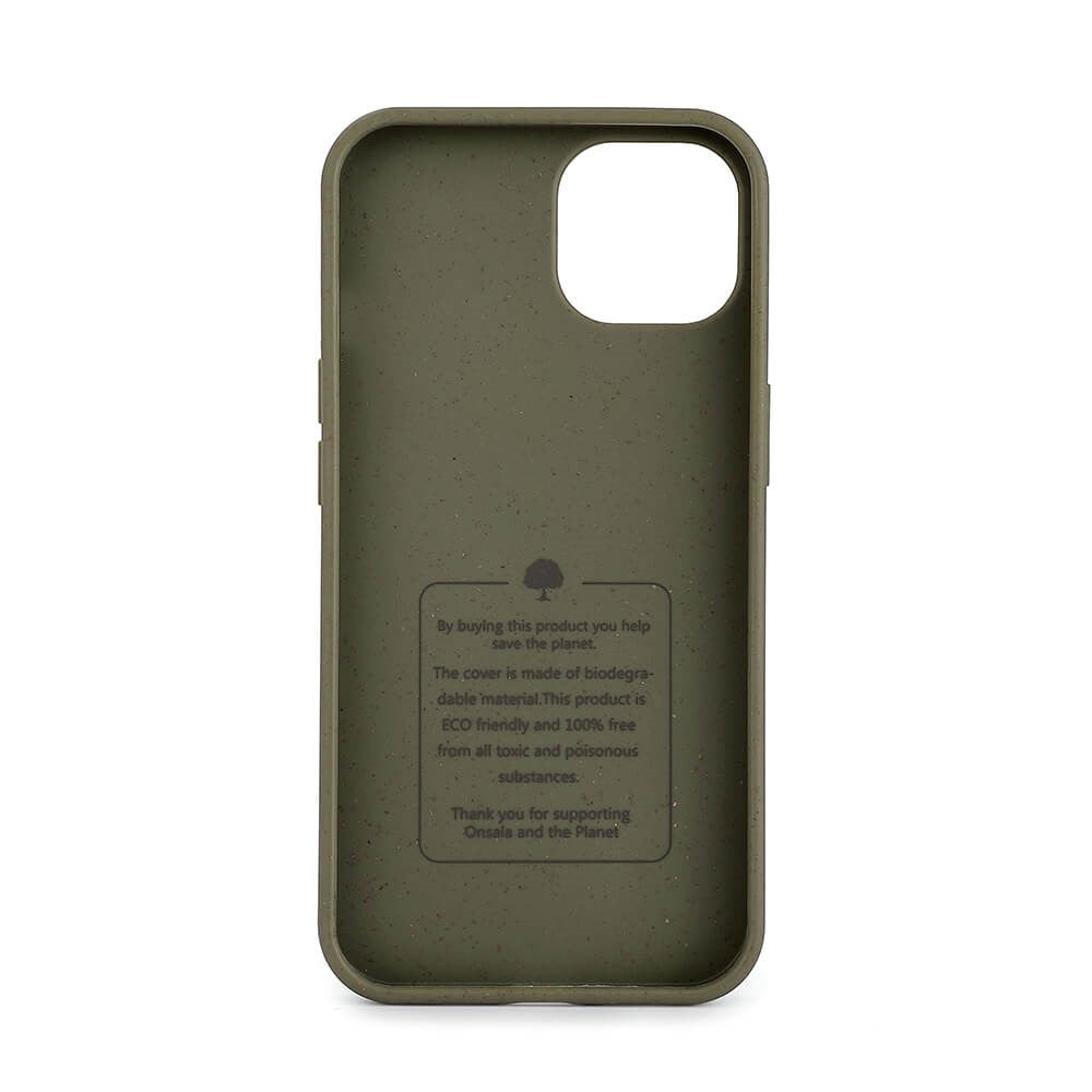 iPhone 13 Mini GEAR ONSALA Eco Case - Nedbrytbart Skal - Grön