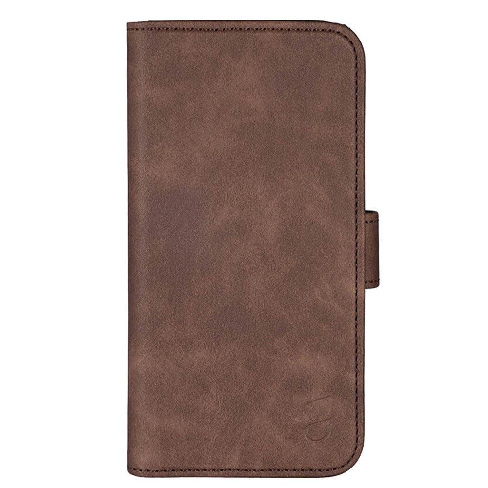 iPhone 16 Pro GEAR Wallet - Läder Plånboksfodral 3 Kort - MagSafe Kompatibel - Brun