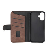 iPhone 16 GEAR Wallet - Läder Plånboksfodral 3 Kort - MagSafe Kompatibel - Brun