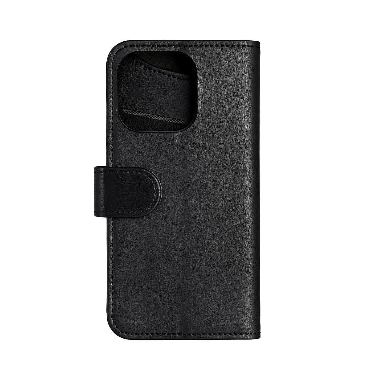 iPhone 16 Pro GEAR Wallet - Läder Plånboksfodral 3 Kort - MagSafe Kompatibel - Svart