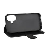 iPhone 16 Plus GEAR Wallet - Läder Plånboksfodral 3 Kort - MagSafe Kompatibel - Svart