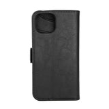 iPhone 15 GEAR Wallet - Läder Plånboksfodral 3 Kort - Svart