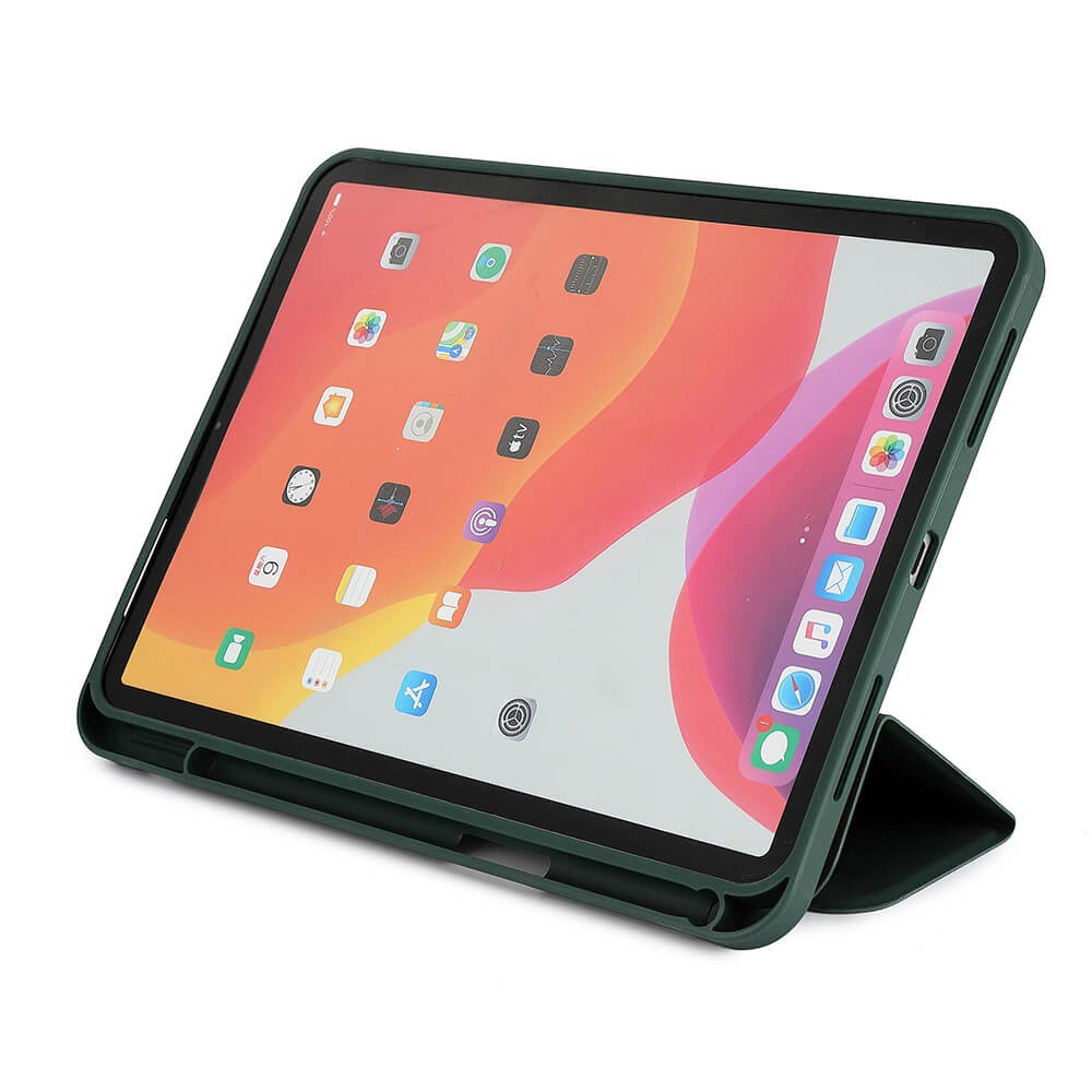 iPad 10.9" (2022) GEAR Pencilpocket Läder Fodral - Grön