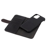 iPhone 12 / 12 Pro GEAR Wallet 2-i-1 Plånboksfordral Konstläder - Svart