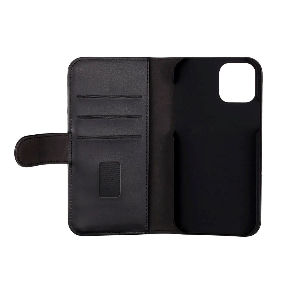 iPhone 12 / 12 Pro GEAR Wallet 2-i-1 Plånboksfordral Konstläder - Svart