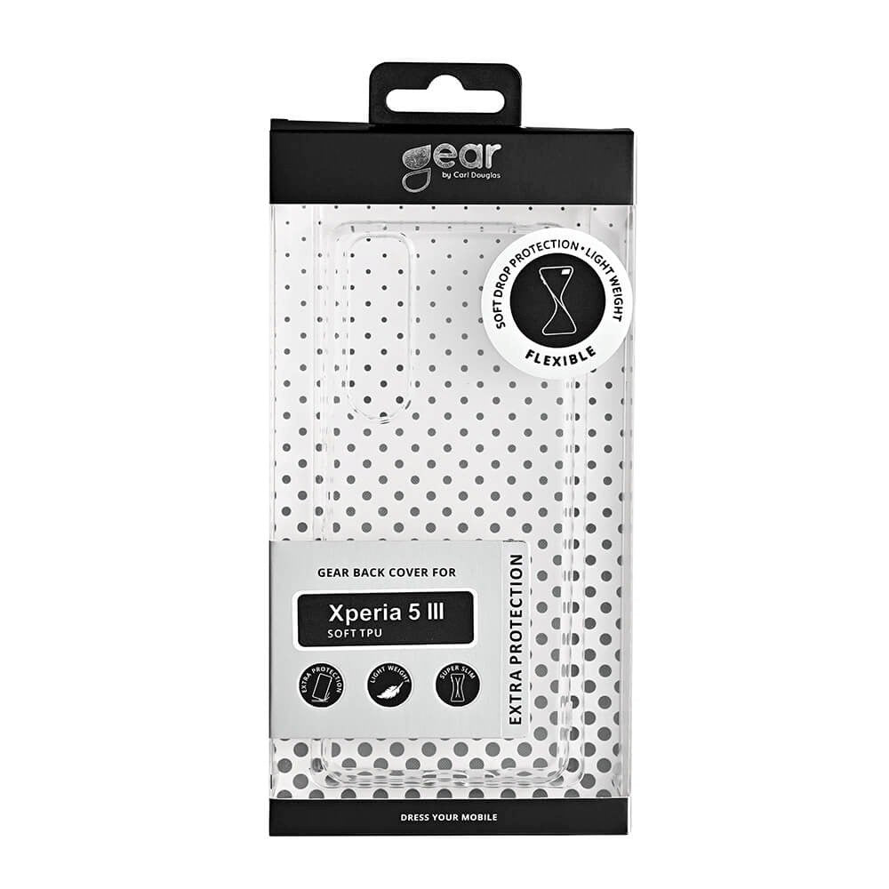Sony Xperia 5 III GEAR Flexibelt Plast Skal - Genomskinlig