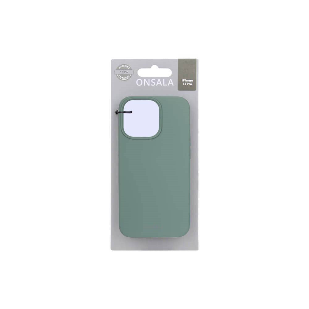 iPhone 13 Pro GEAR ONSALA Collection Skal Liquid Silikon - Pine Green