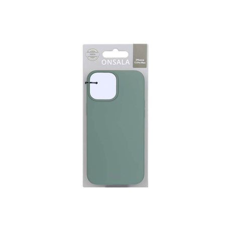 iPhone 13 Pro Max Onsala Collection Skal Liquid Silikon - Pine Green