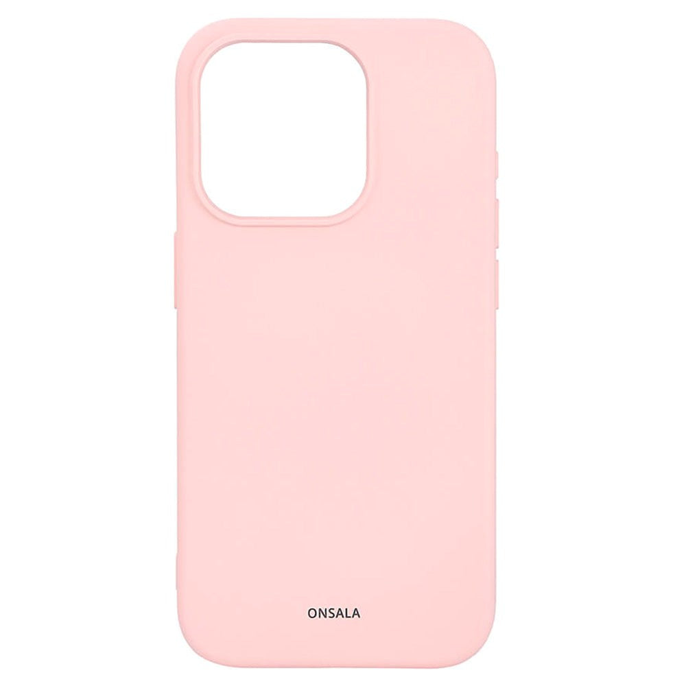 iPhone 15 Pro GEAR Onsala Silikon Skal - MagSafe-kompatibelt - Chalk Pink