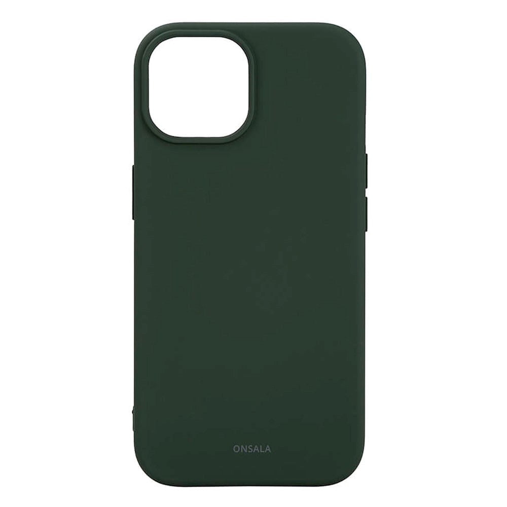 iPhone 15 GEAR Onsala Silikon Skal - MagSafe-kompatibelt - Olive Green