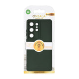 Onsala Samsung Galaxy S25 Ultra Silikon Touch Skal - Olive Green