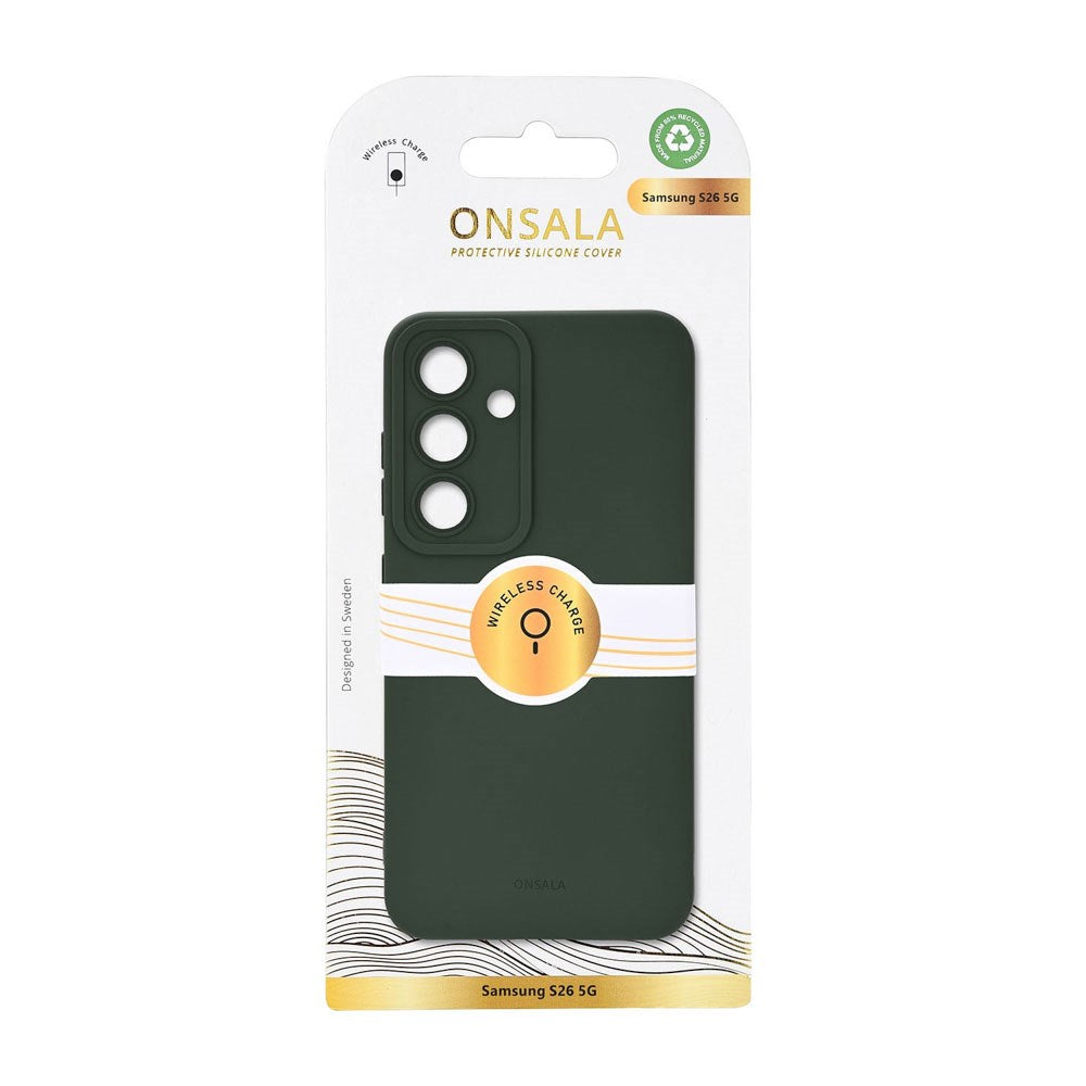 Samsung Galaxy S26 Onsala Silikon Skal - MagSafe Kompatibel - Olive Green