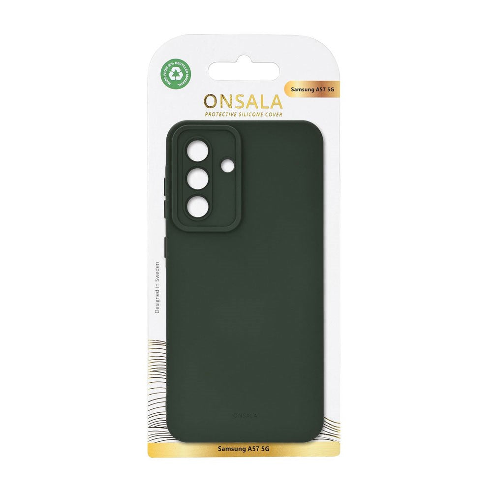 Samsung Galaxy A57 Onsala Silikon Skal – Olive Green