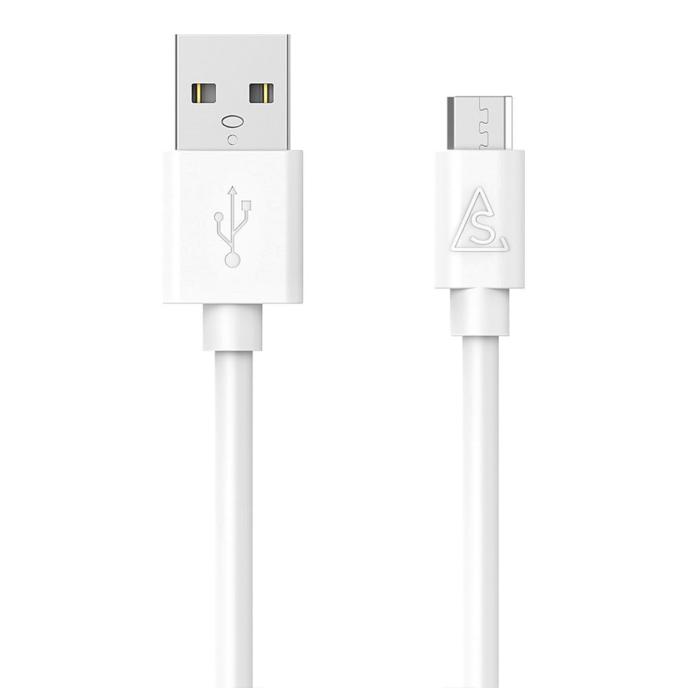 Smartline USB-A till Micro USB-kabel 1 m. - Vit