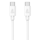 Smartline (3A/15W) USB-C till USB-C-kabel 2 m. - Vit