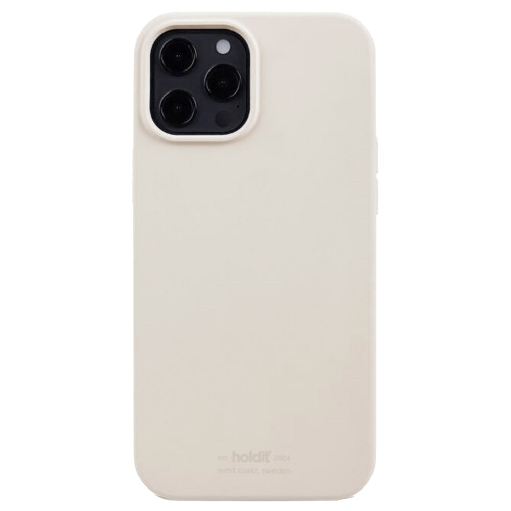 iPhone 12 / 12 Pro Holdit Soft Touch Skal Silikon - Light Beige