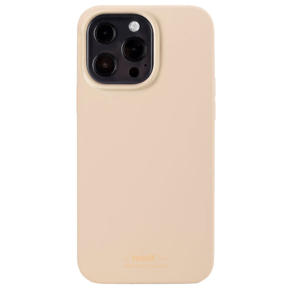 iPhone 13 Pro Holdit Soft Touch Skal Silikon - Beige