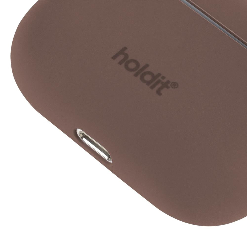 Holdit Nygård Silicone Case for AirPods Pro - Dark Brown