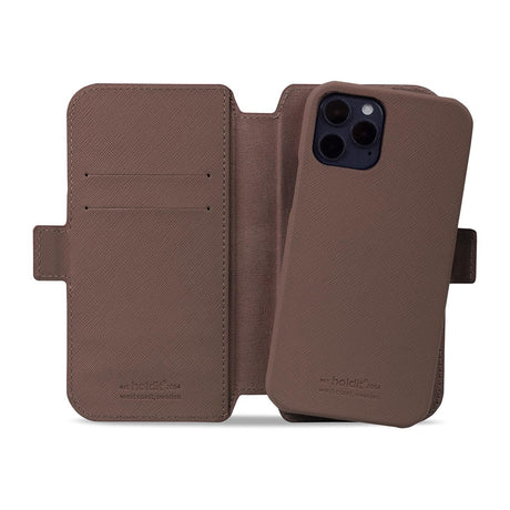 iPhone 12 / 12 Pro Holdit Wallet Plånboksfodral - Stockholm Dark Brown